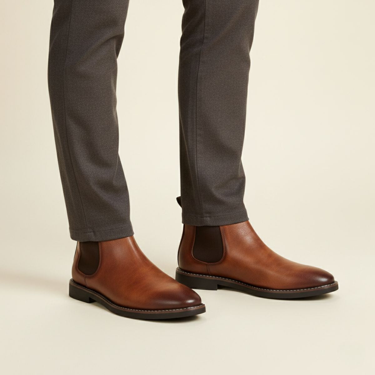 The Highlands - Herrars Hållbara Läder Chelsea Boots