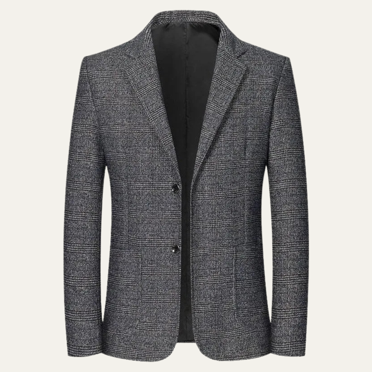 The Barrington - klassiska rutiga blazer för män med kollar