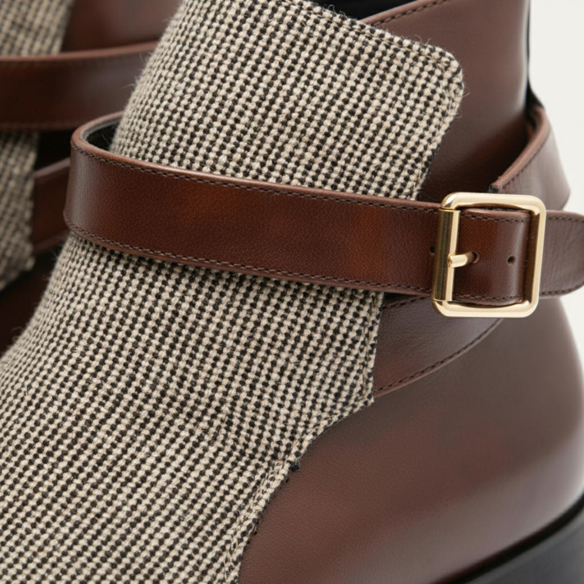 The Shetland - Herrarnas Eleganta Moderna Spänne Chelsea Stövlar