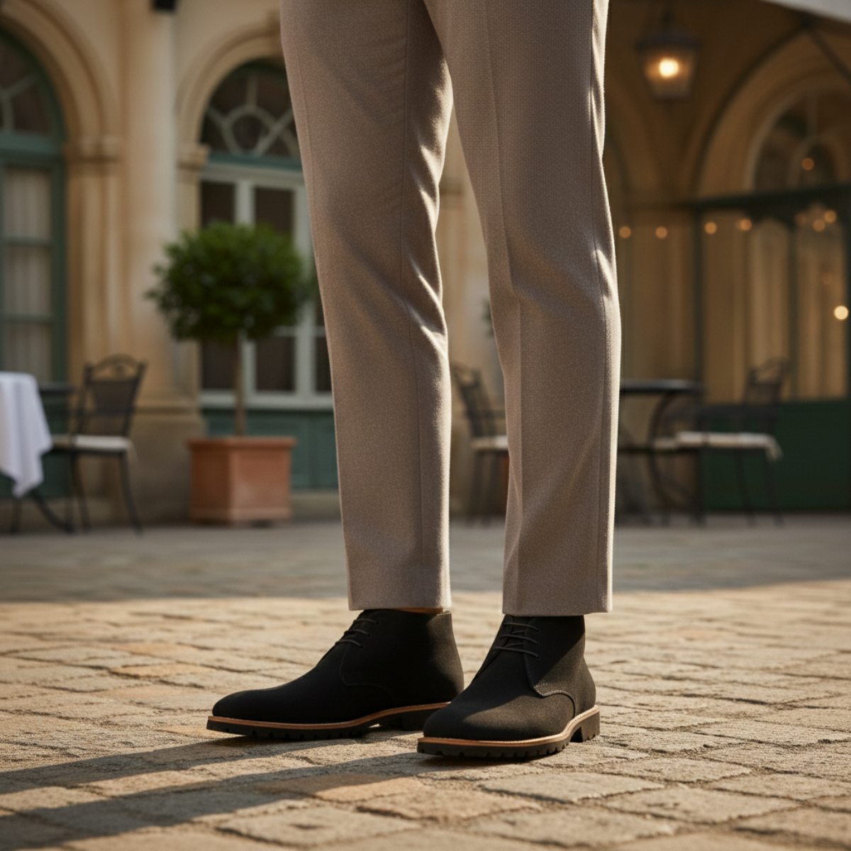 The Remington - Casual chukka-kängor i mocka för herr med gummisula