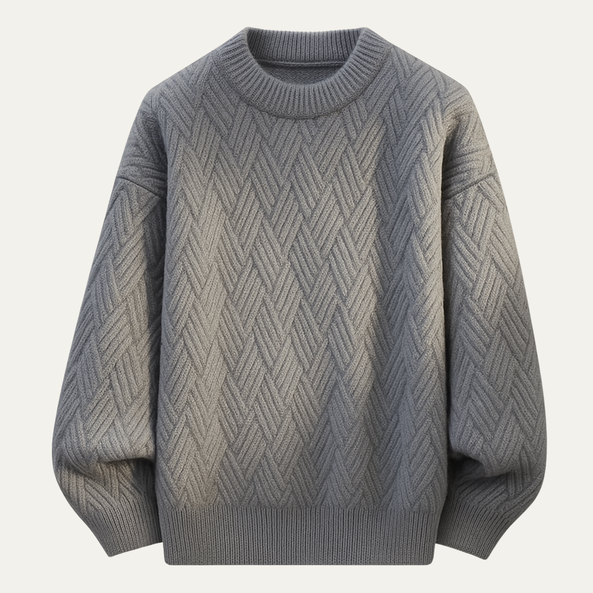 The La Maddalena - Herr Varm Vintersweater med Rund Hals