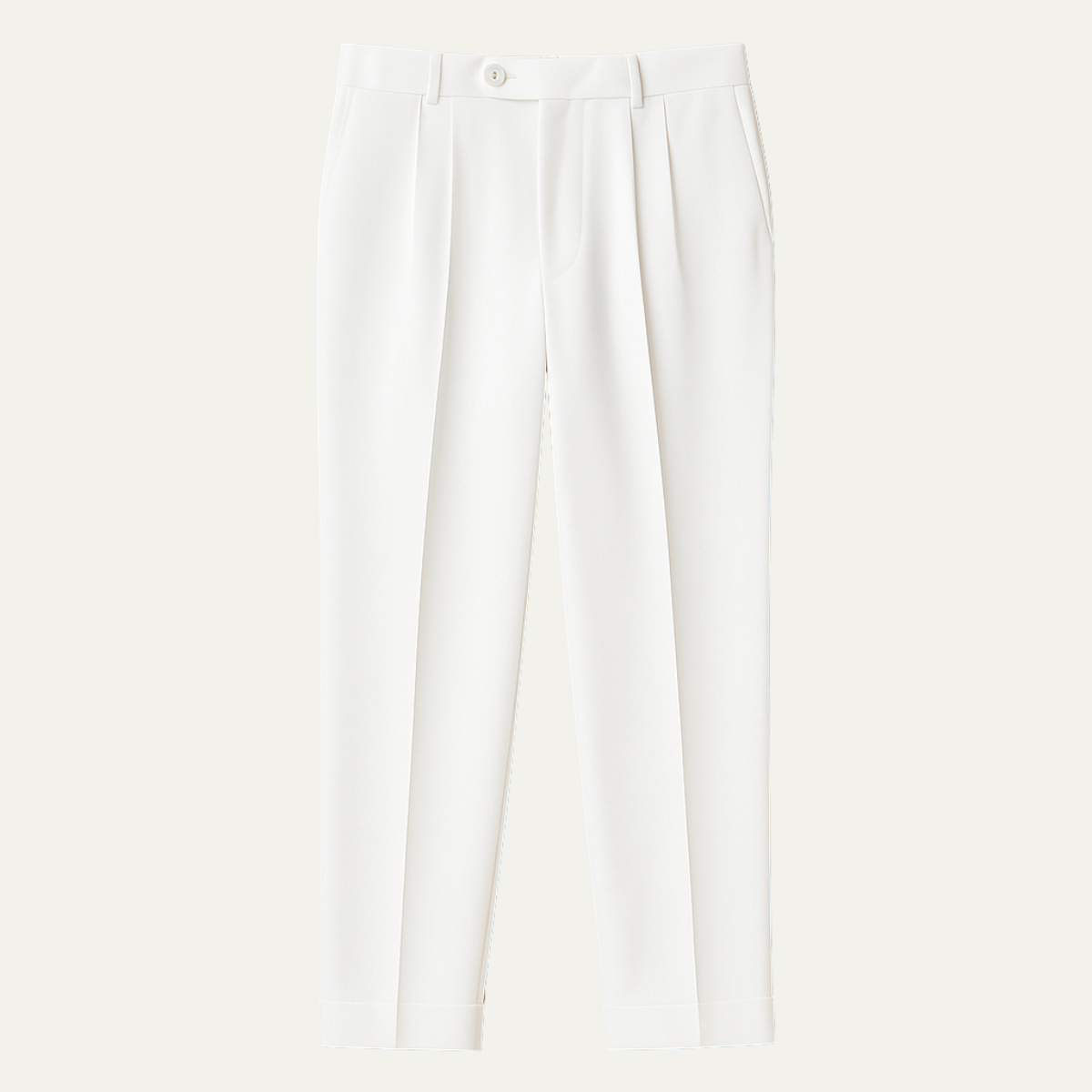 The Cetara - Herr Casual Plisserade Raka Ben Klädpants
