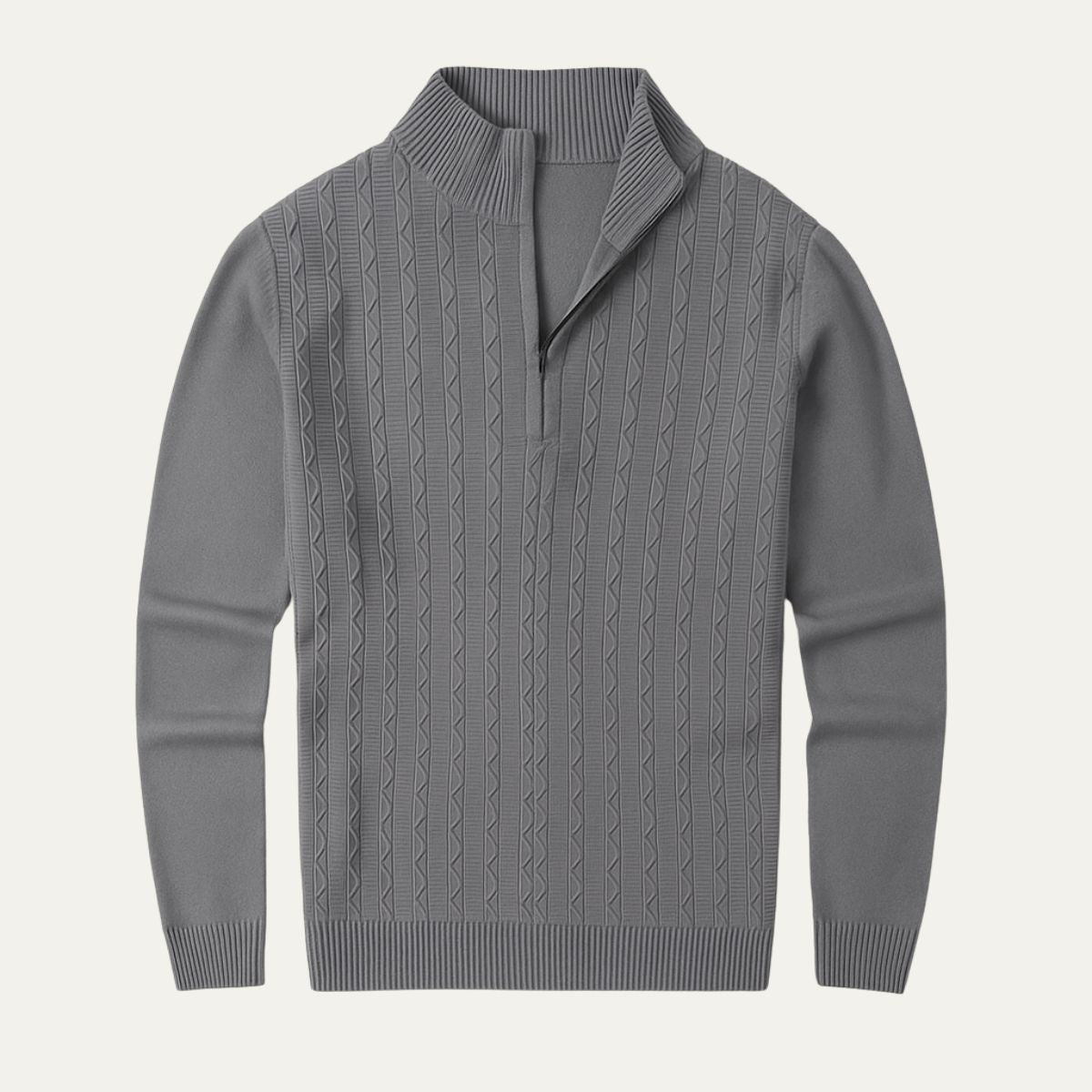 Pull-over för män Courchevel med halv-zip, stilren och ultimat komfort