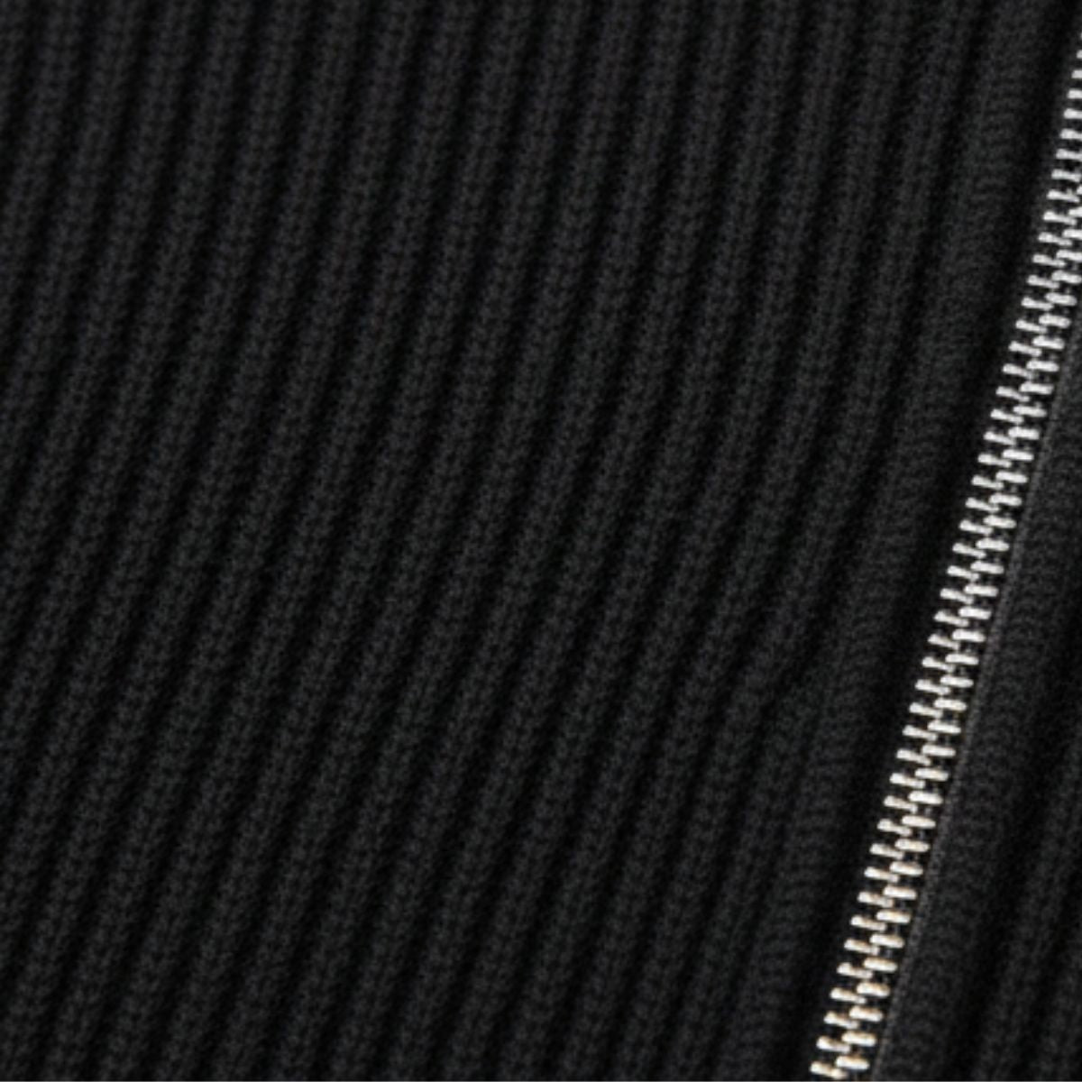 Edinburgh Herrar Mysig Quarter Zip Ribbstickad Casual Tröja