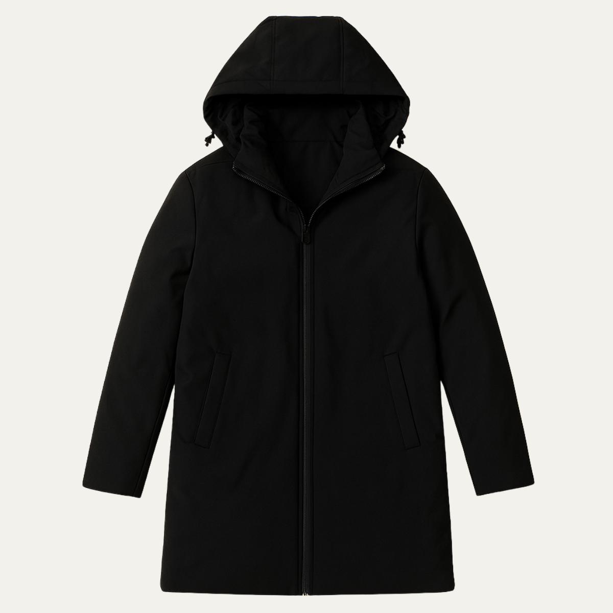 The Hanover - Herr Vinter Varm Klassisk Passform Huva Kappa