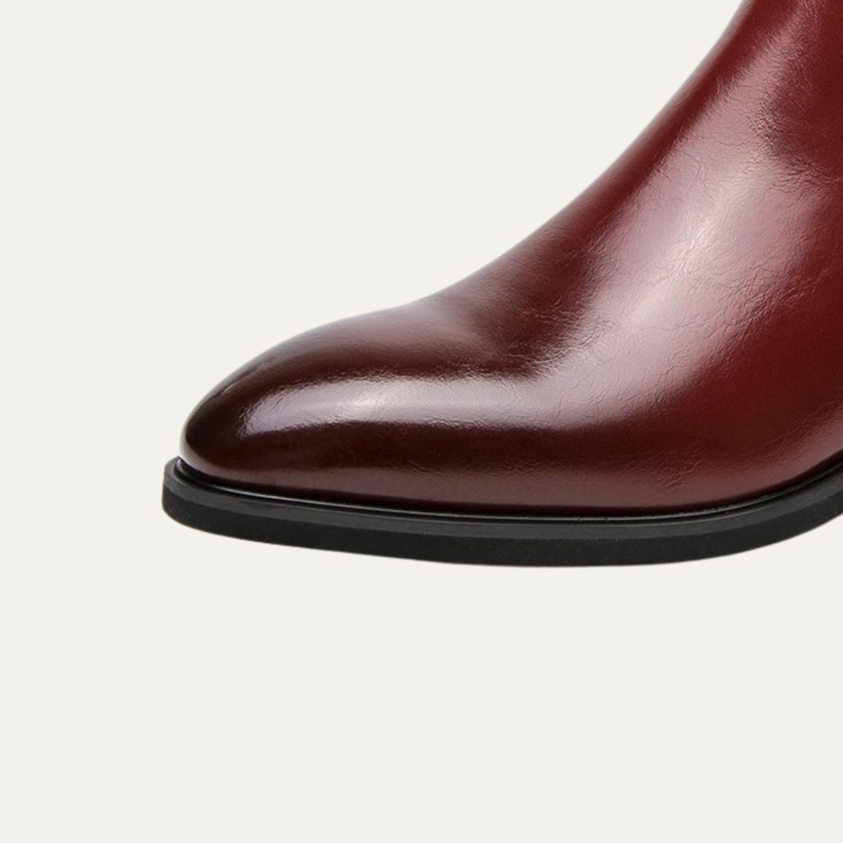 The Cobblestone - Herr Klassiska Ankel Slip On Läderstövlar