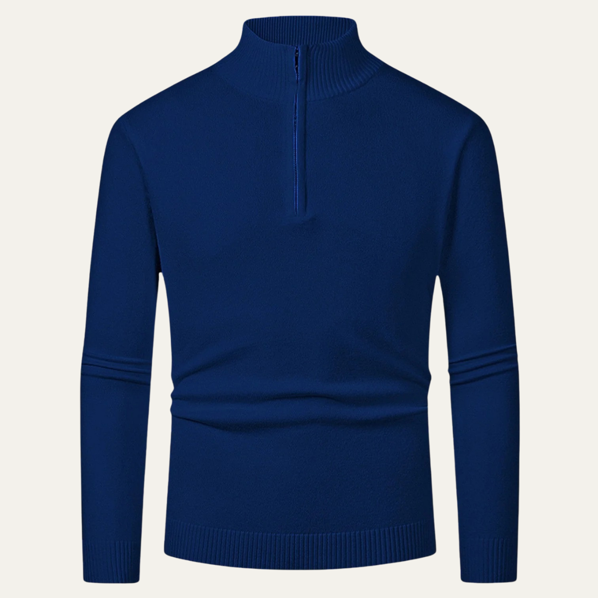 Chester Herr Elegant Ull-zip-rokkenpolotröja