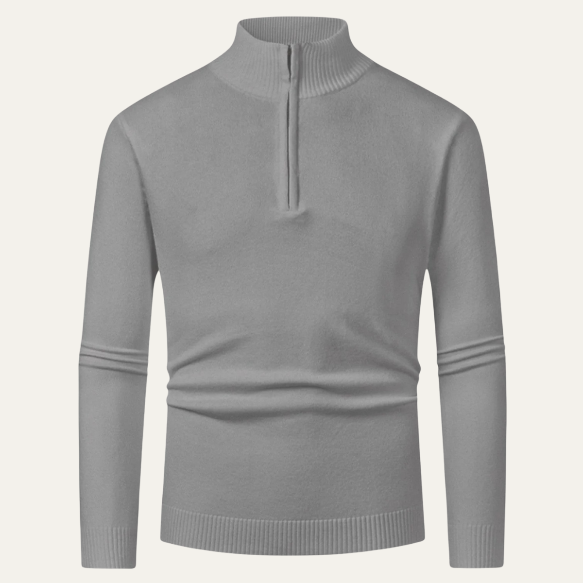 Chester Herr Elegant Ull-zip-rokkenpolotröja