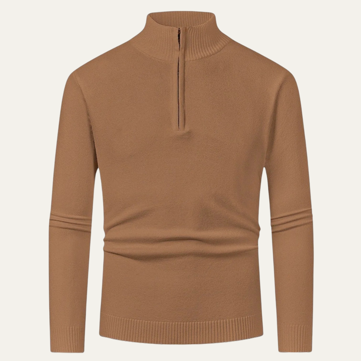 Chester Herr Elegant Ull-zip-rokkenpolotröja