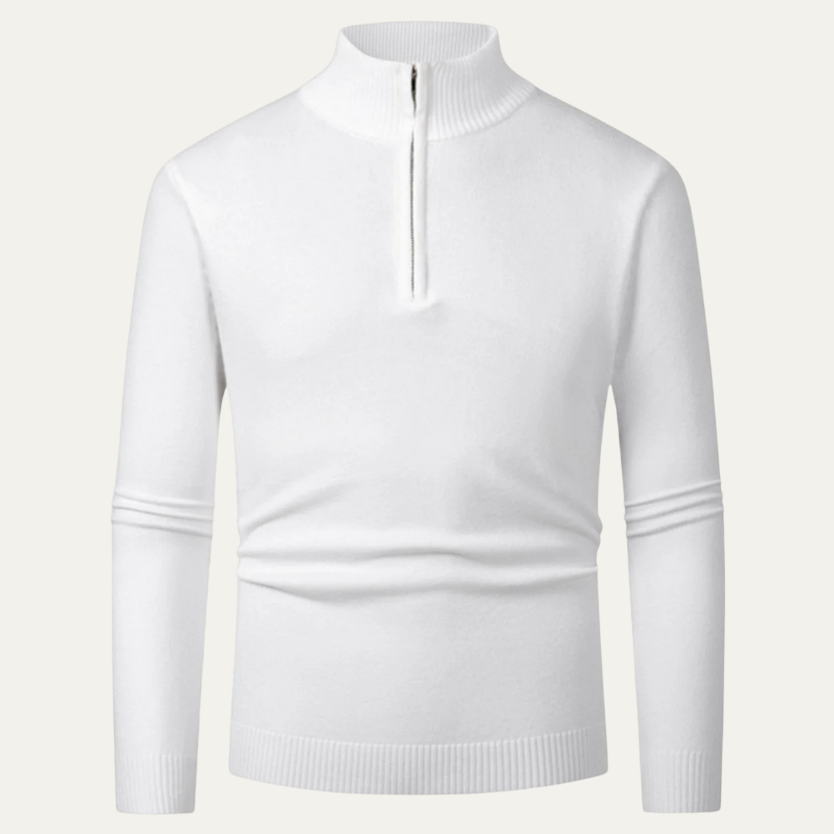 Chester Herr Elegant Ull-zip-rokkenpolotröja