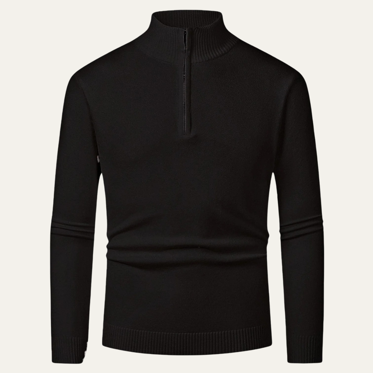 Chester Herr Elegant Ull-zip-rokkenpolotröja