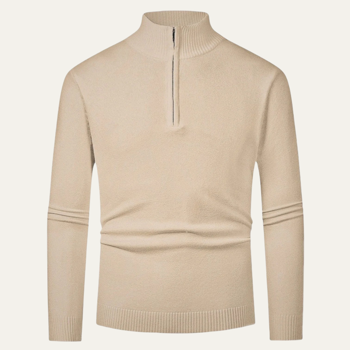 Chester Herr Elegant Ull-zip-rokkenpolotröja