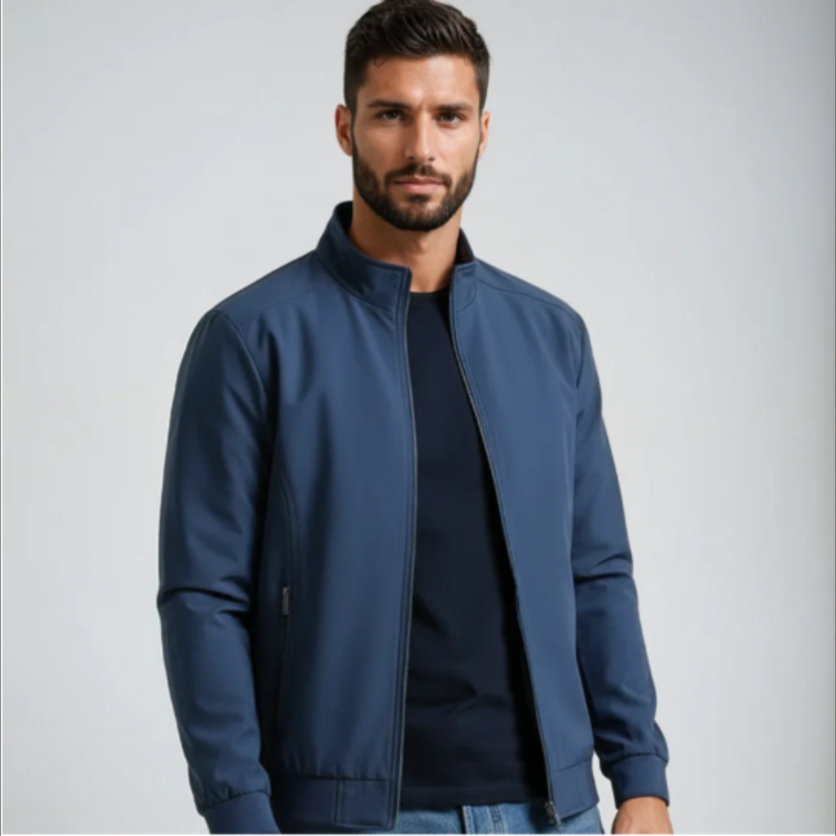 The Princeton - Retro lättviktig vindskyddande mellanlagerjacka för herr