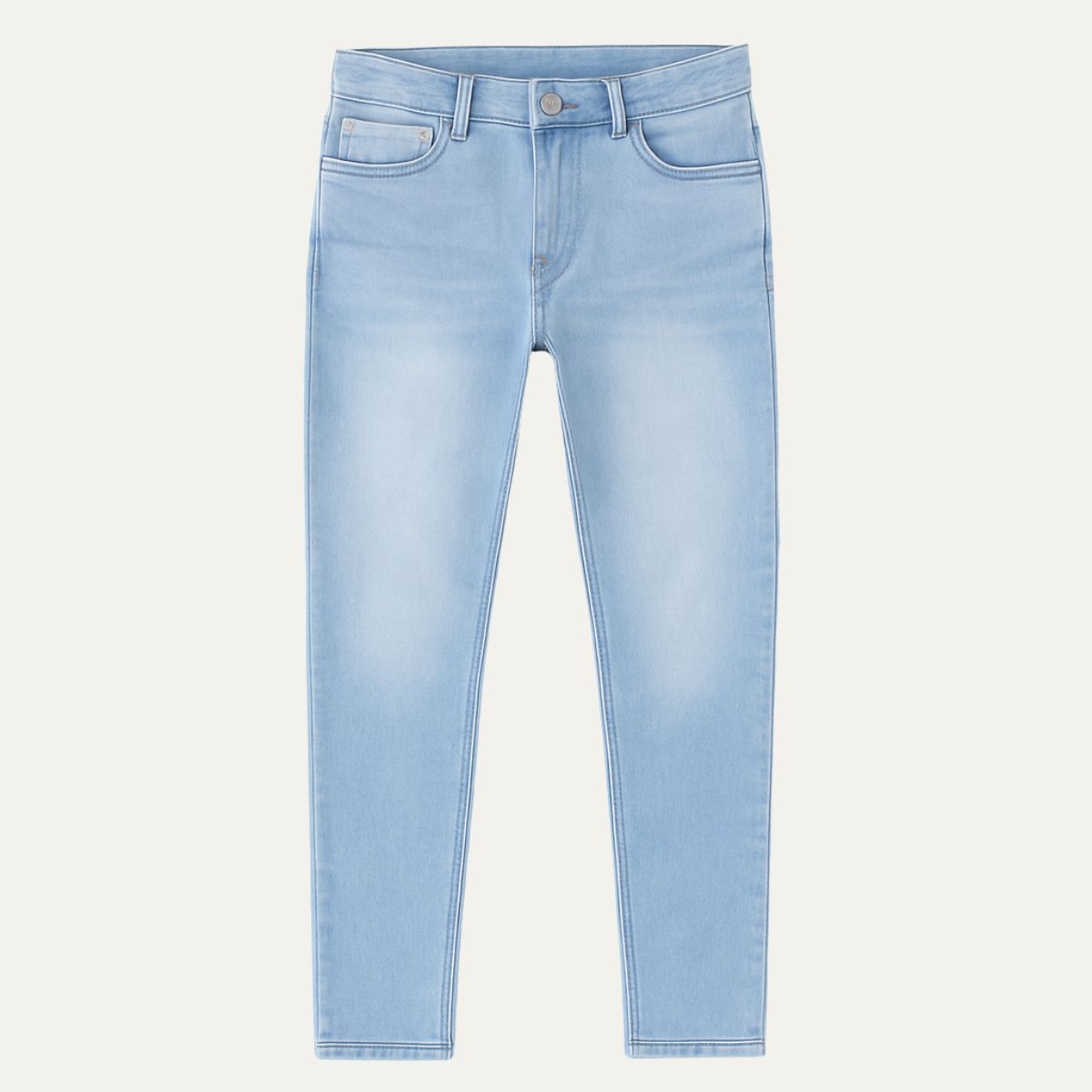 Slim fit klassiska jeans i denim Milano, garanterad elegans och komfort