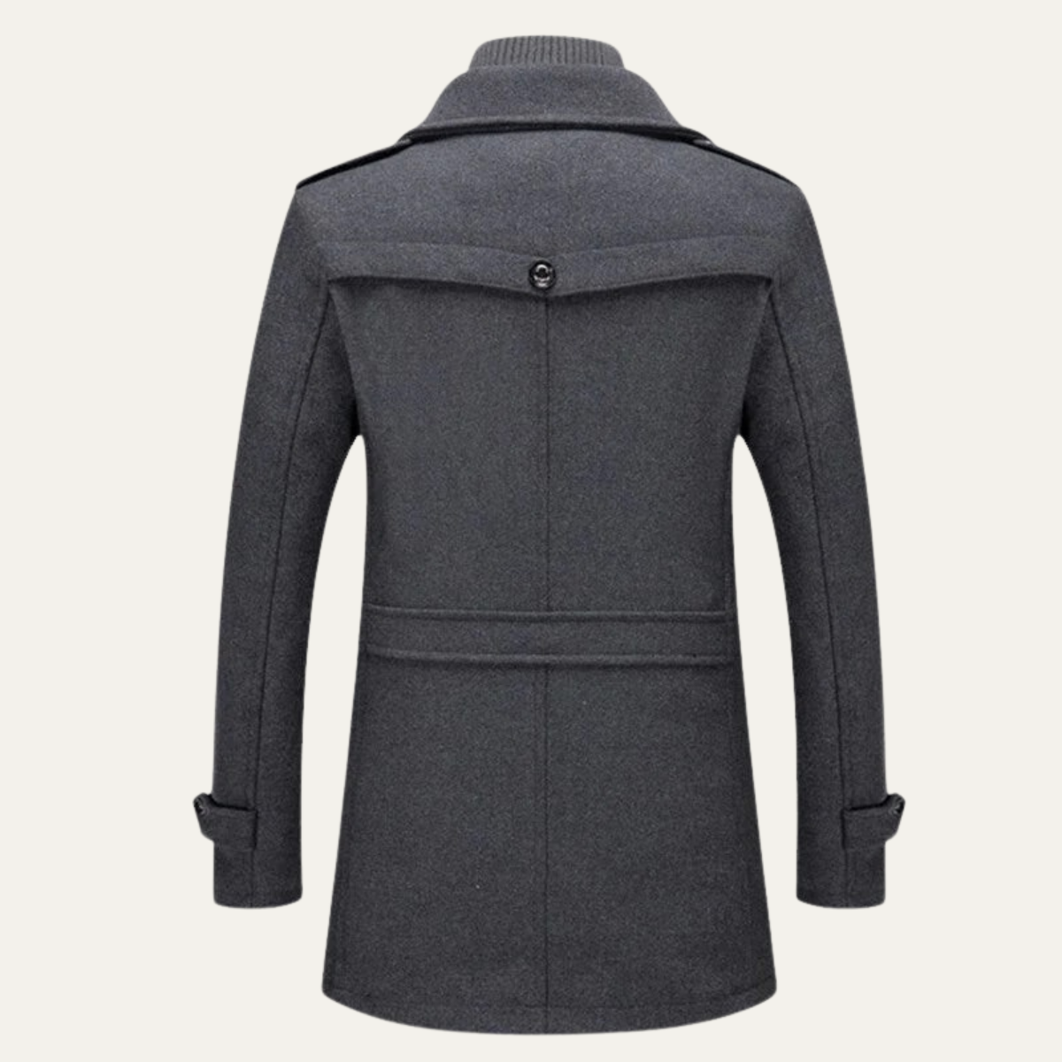 Amersham Herrar Elegant vintertrenchcoat med ståkrage