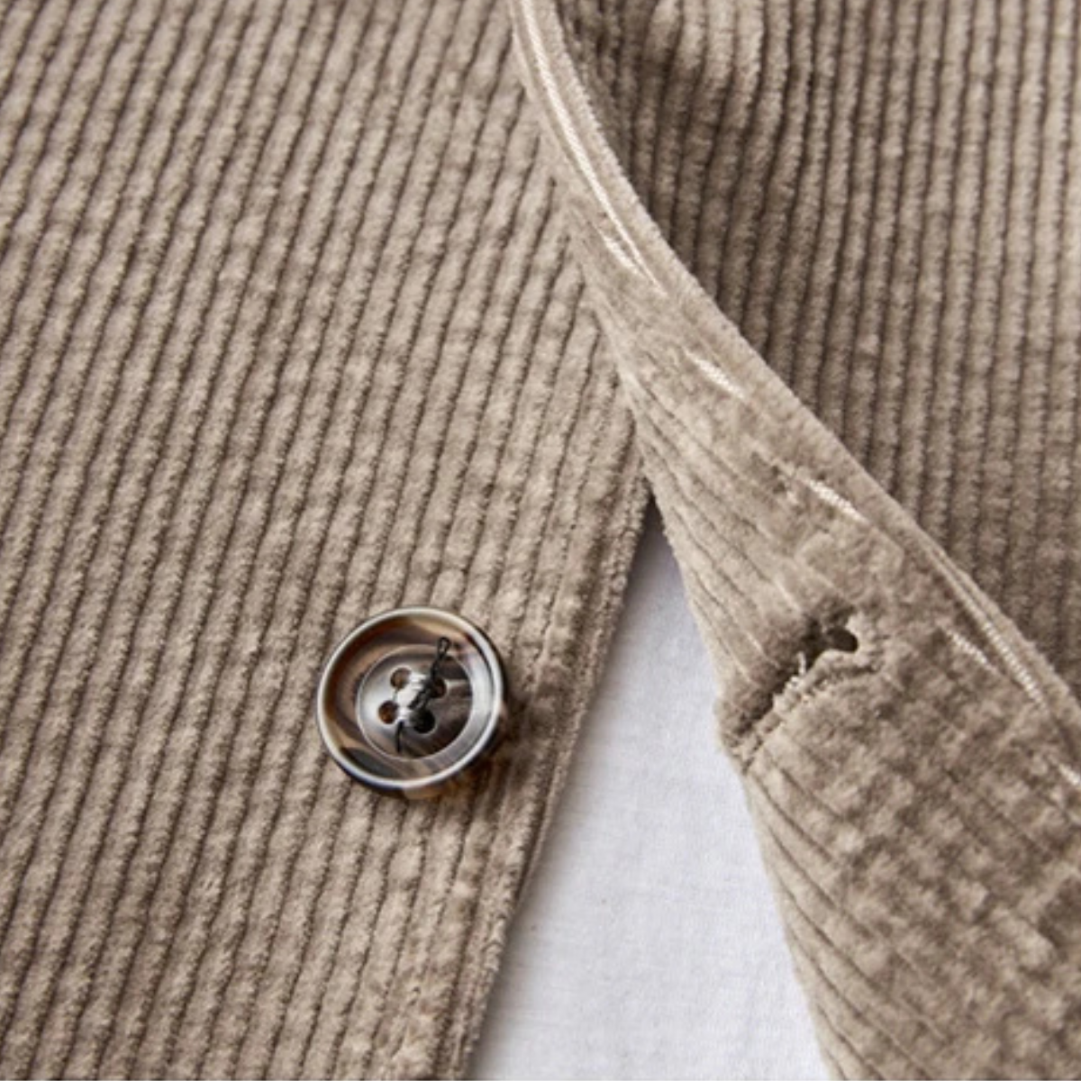 The Menaggio - Elegant slim fit-kavaj i corduroy för herr