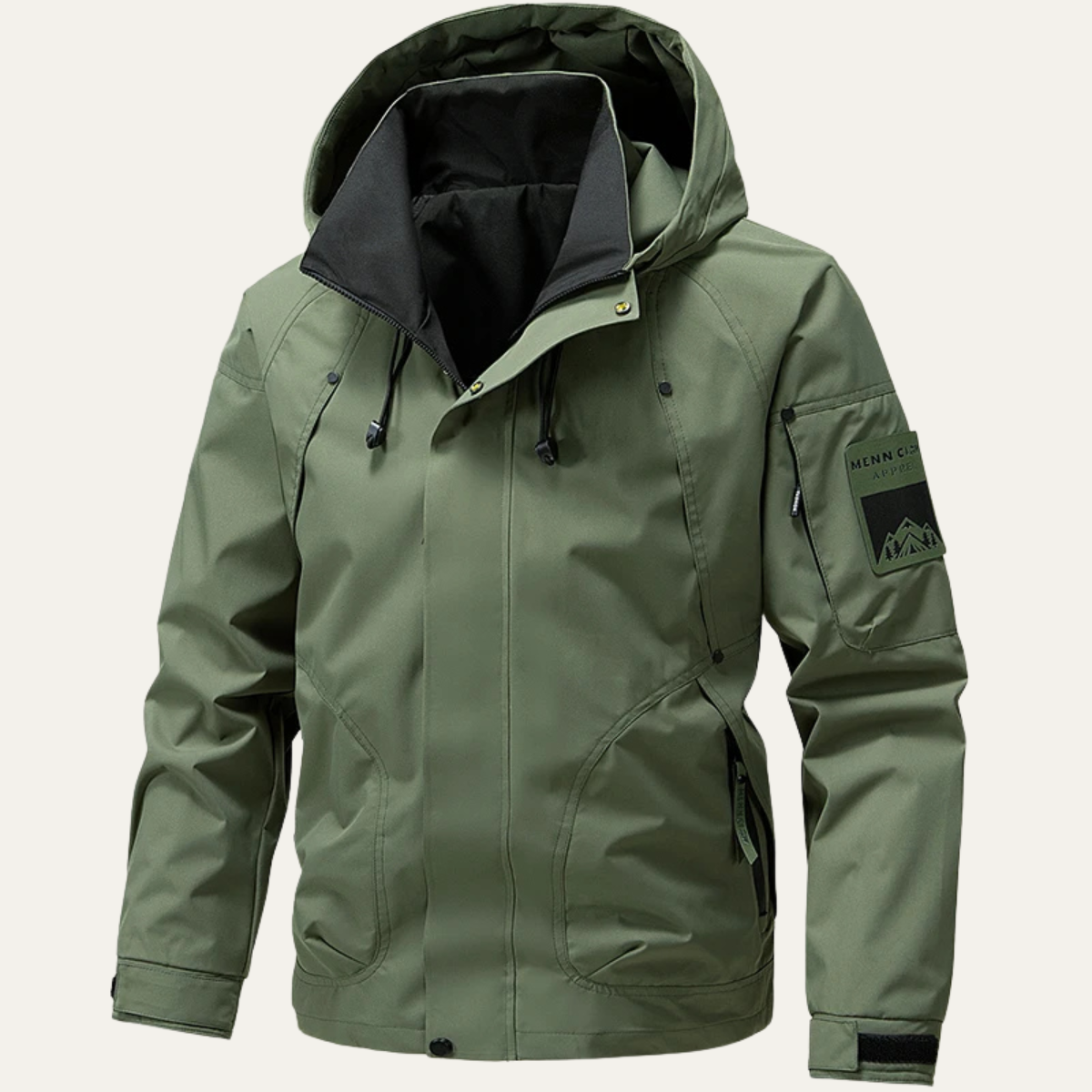 The Everfort - Vattentät Regnjacka – Vindskyddande Huva Utomhusjacka