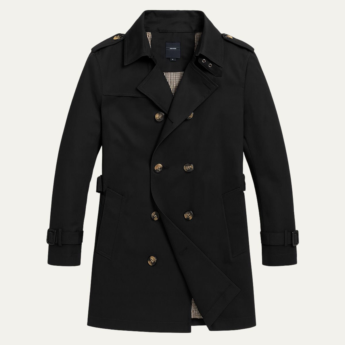 MauroIcardi Herr elegant och stilfull trenchcoat för ett imponerande utseende
