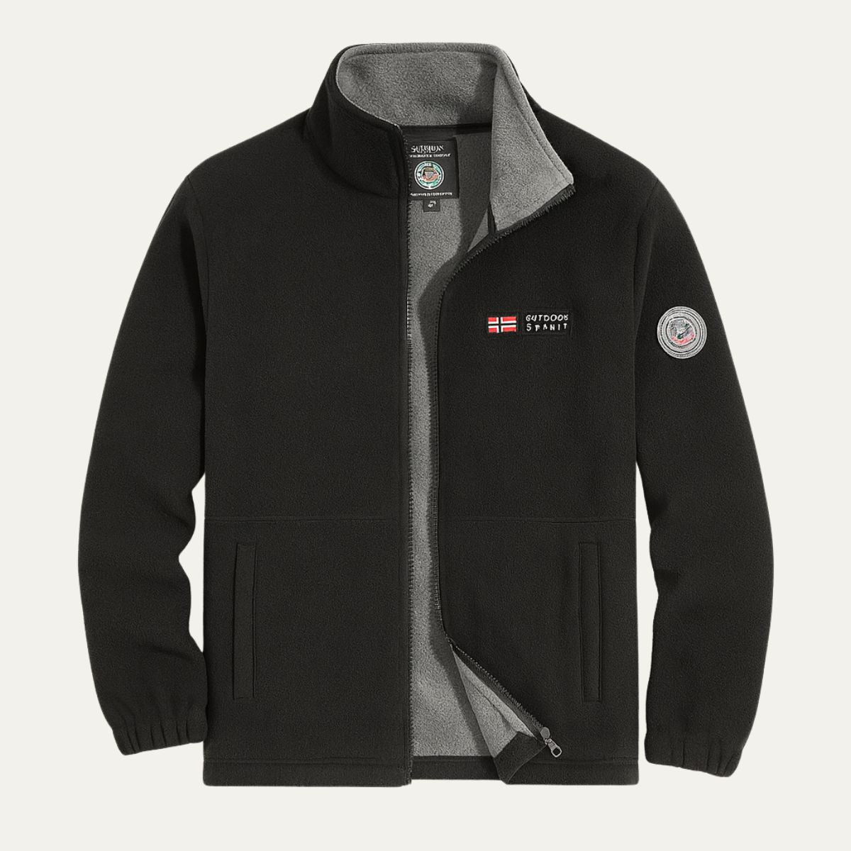 The Oslo – Premium Fleecejack Herr med Vindtät Komfort