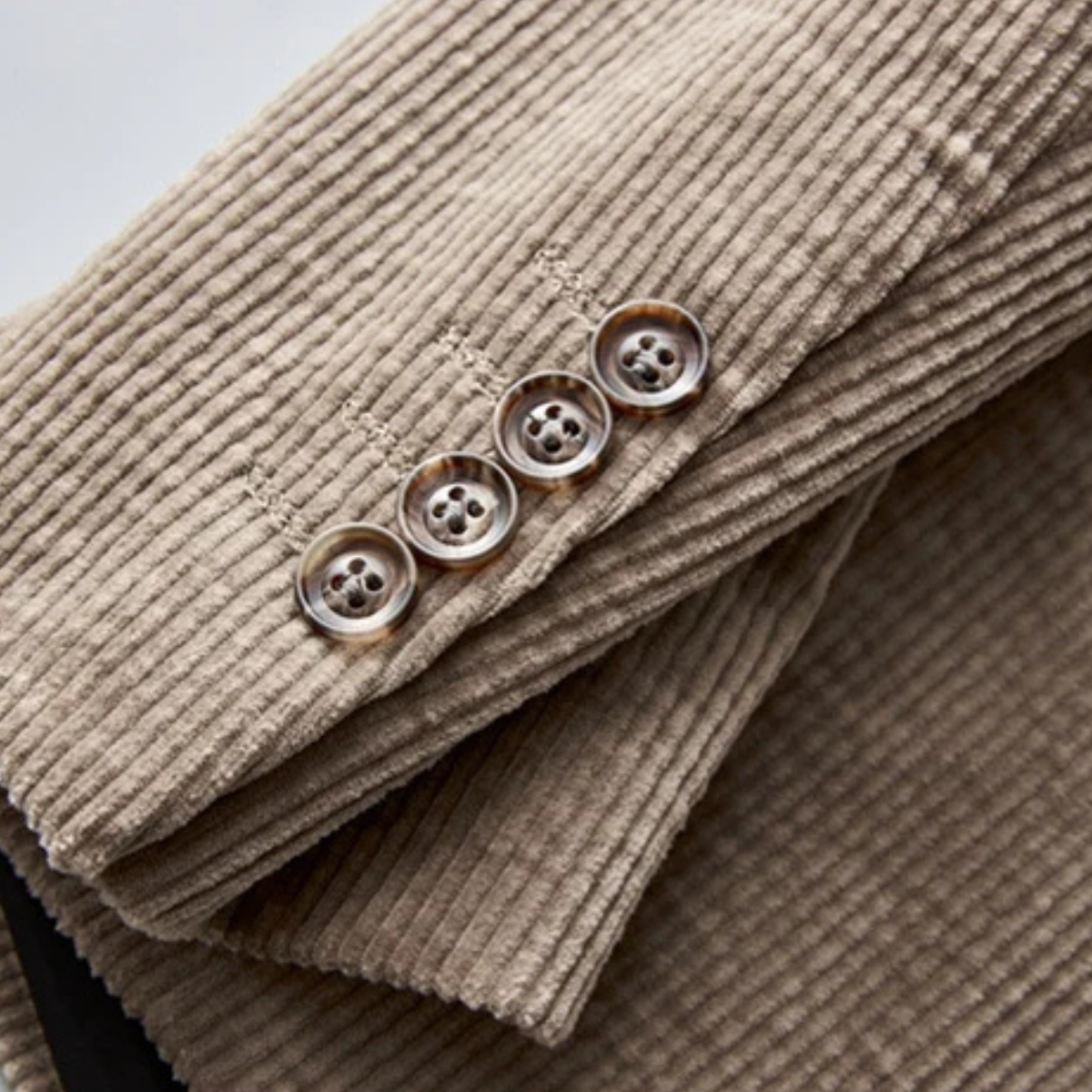 The Menaggio - Elegant slim fit-kavaj i corduroy för herr