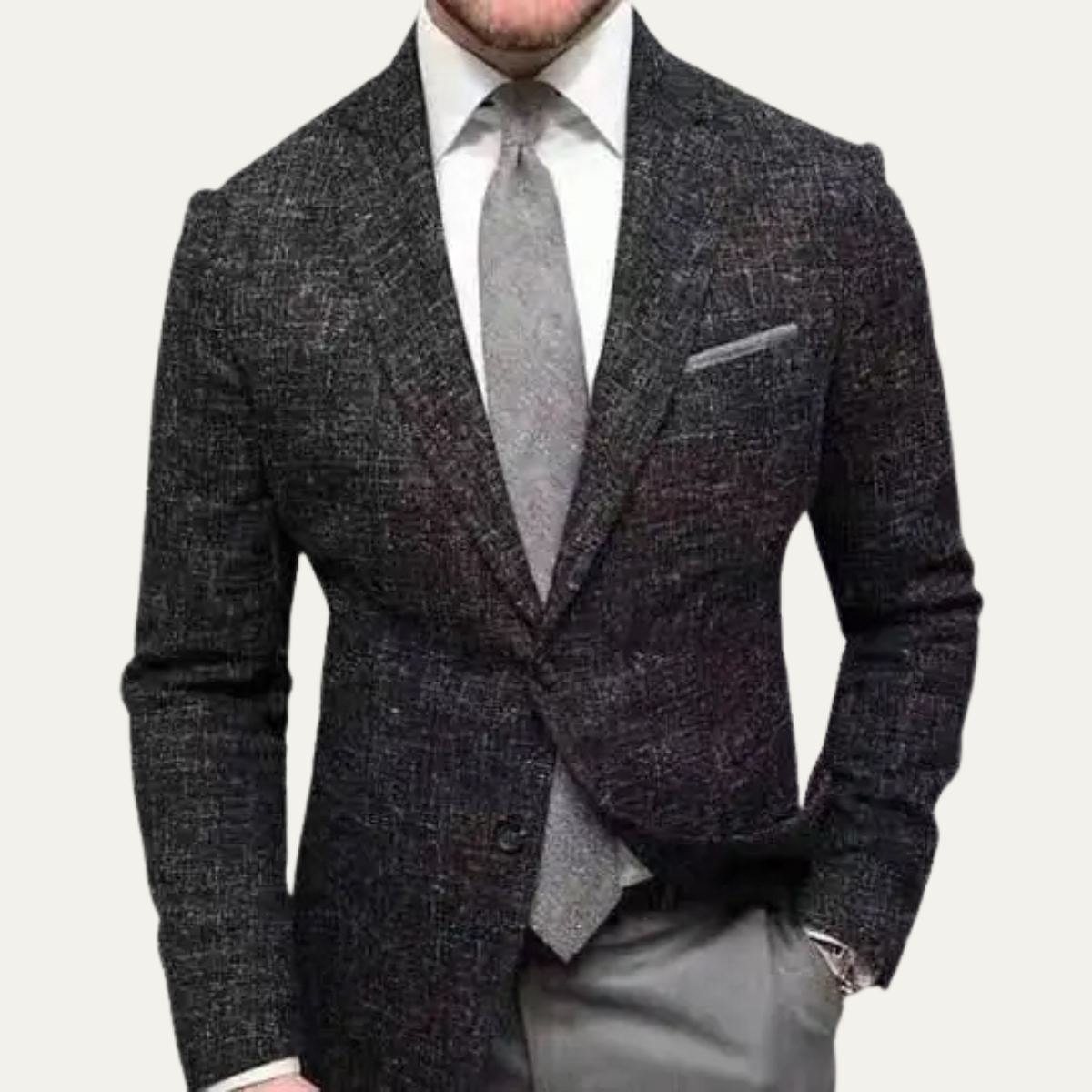 The Garda Porto - Herrar Rutig Dubbelknäppt Kavaj