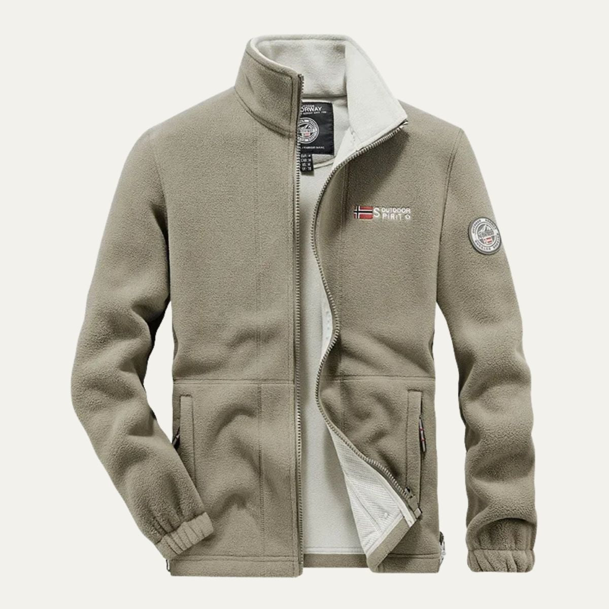 The Oslo – Premium Fleecejack Herr med Vindtät Komfort