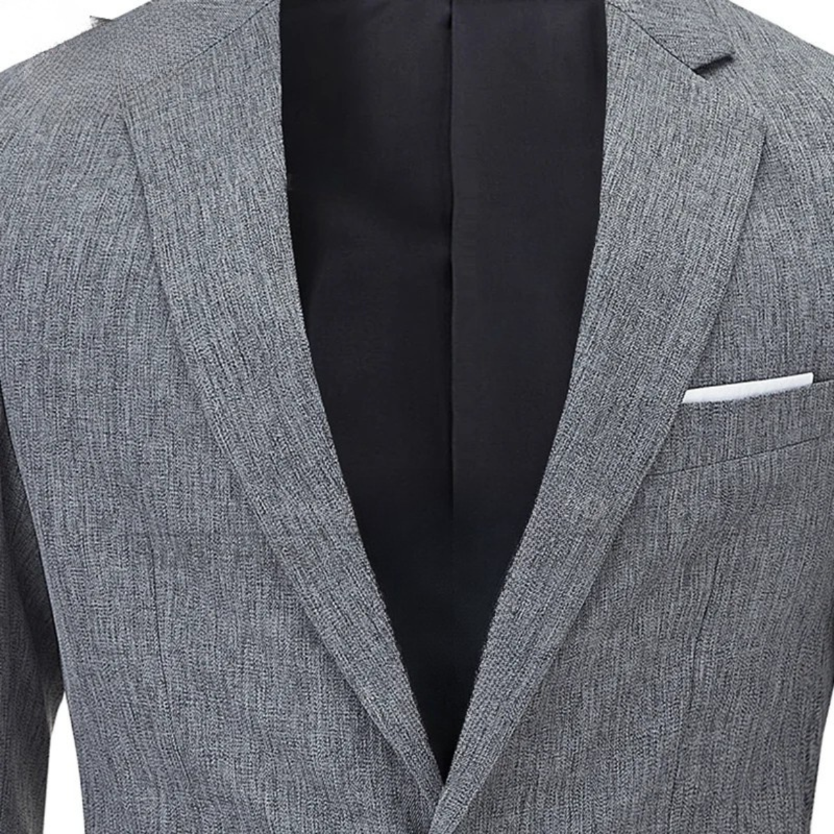 The Mandello - Herrars Enknäppt Lättvikts Slim Fit Lin Blazer Jacka