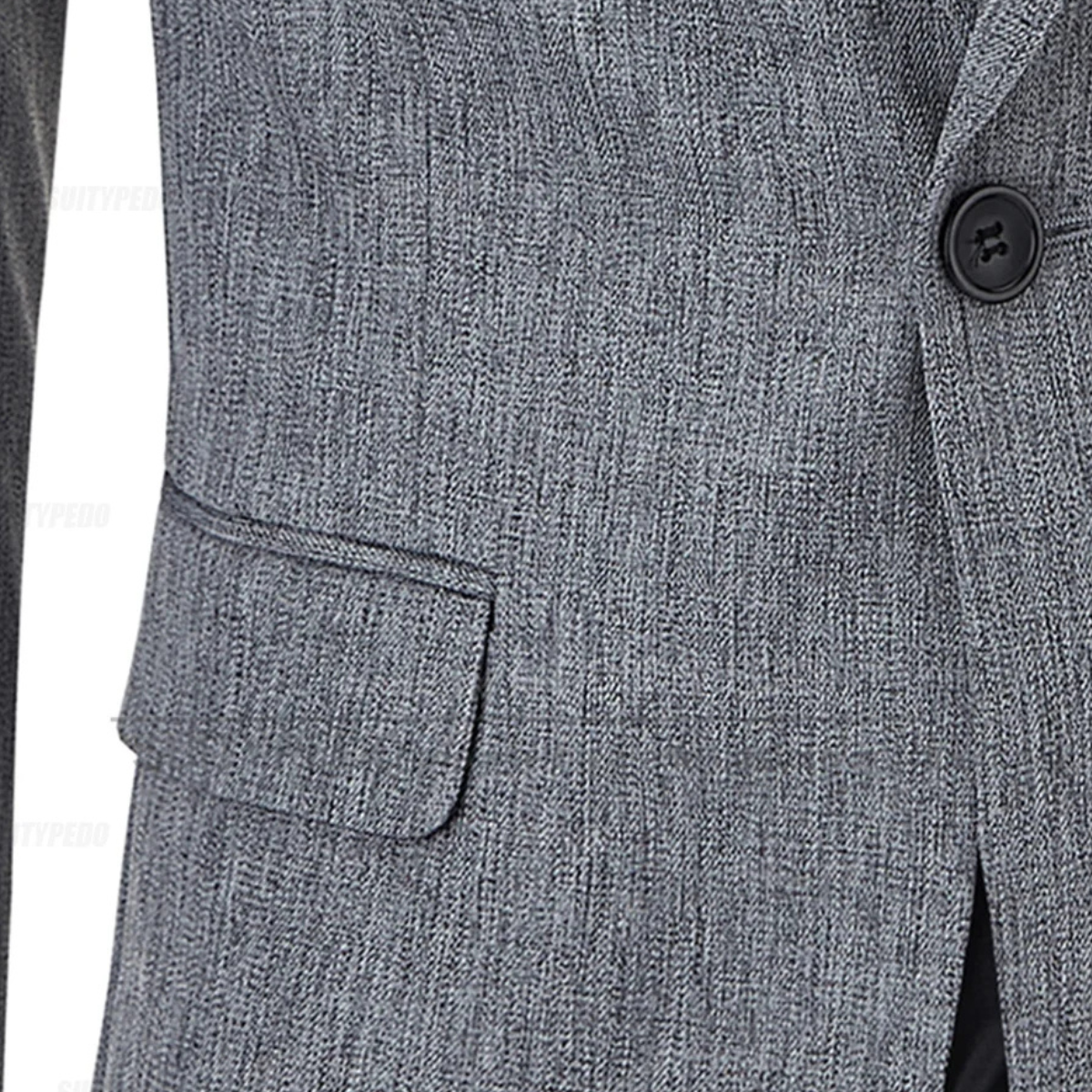 The Mandello - Herrars Enknäppt Lättvikts Slim Fit Lin Blazer Jacka