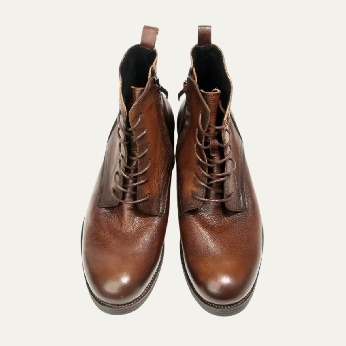 The St Davids - Herrskor i Läder Retro Casual Snörning