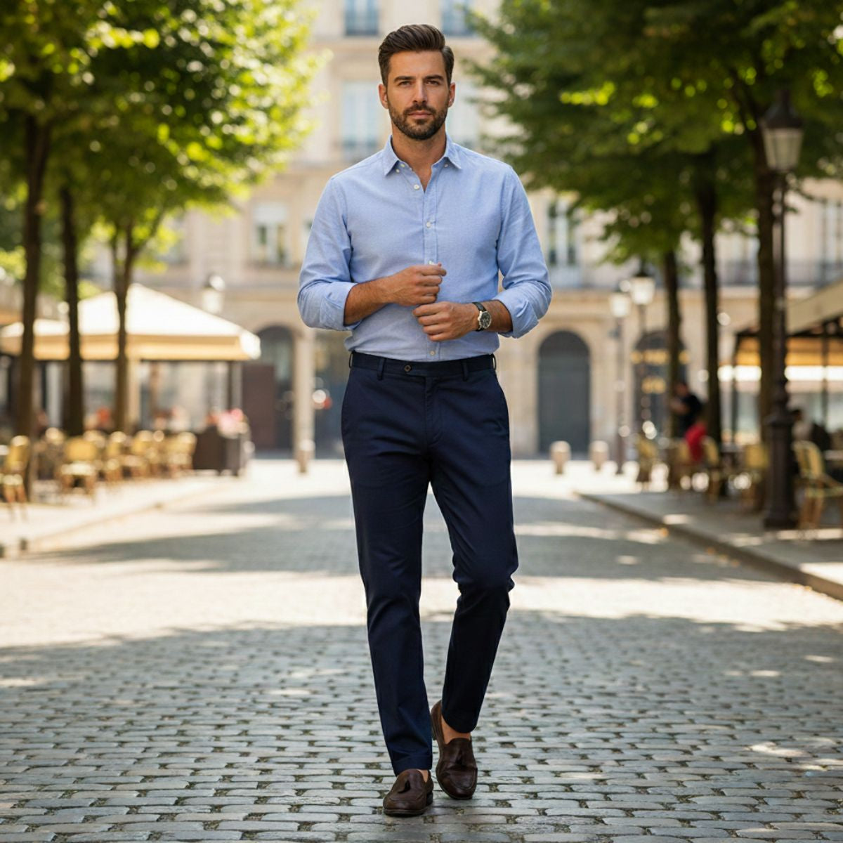 Linnedockers till herrar för en frisk och elegant stil
