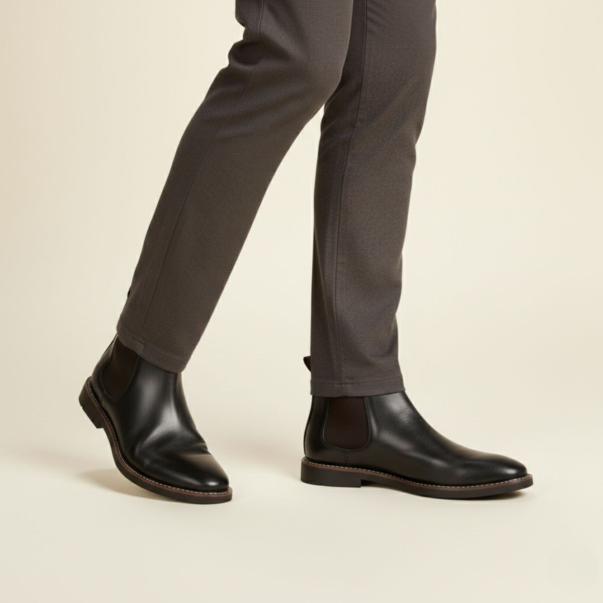 The Highlands - Herrars Hållbara Läder Chelsea Boots