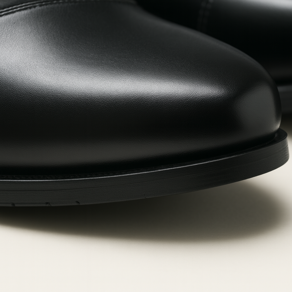 The Paisley - Klassiska läderkängor med dragkedja på sidan för herr