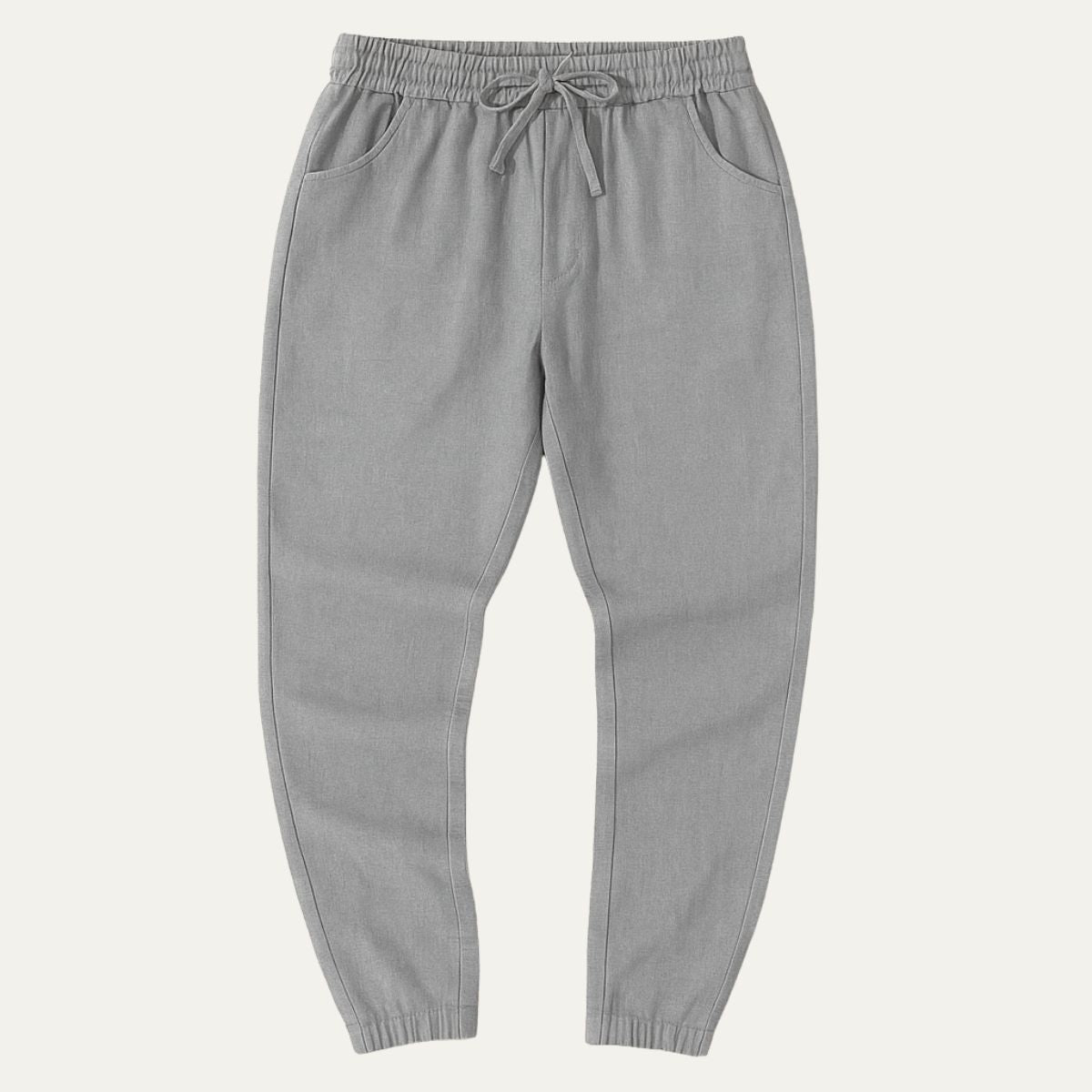 Palermo Linne-Joggers – Sommarlätta Byxor för Män