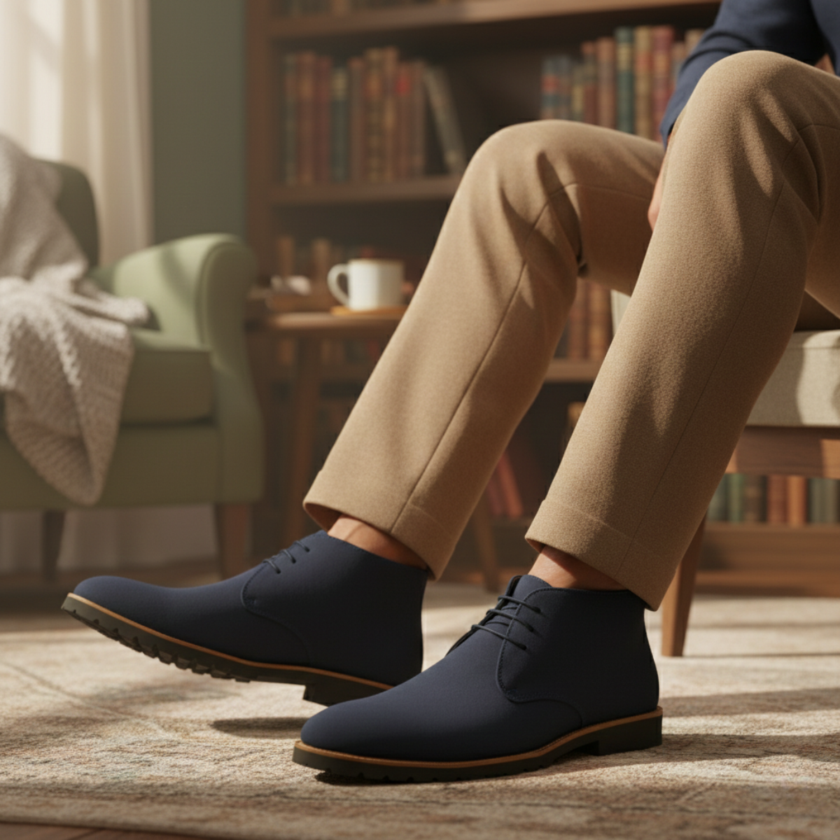 The Remington - Casual chukka-kängor i mocka för herr med gummisula