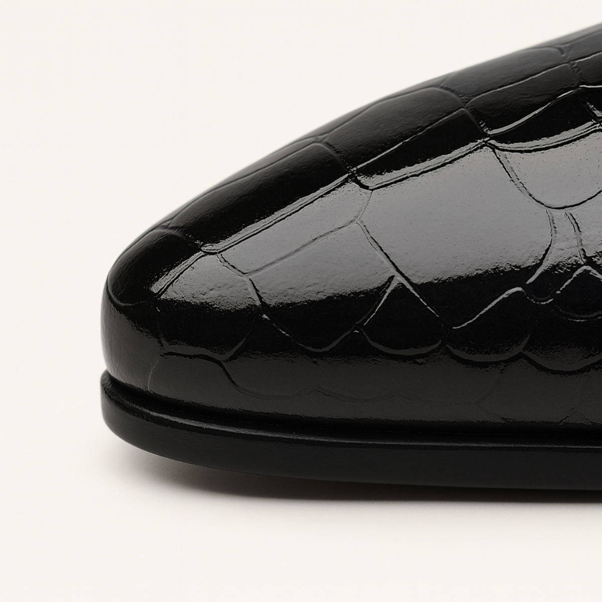 The Bardolino - Herrskor i lackläder med spetsig tå