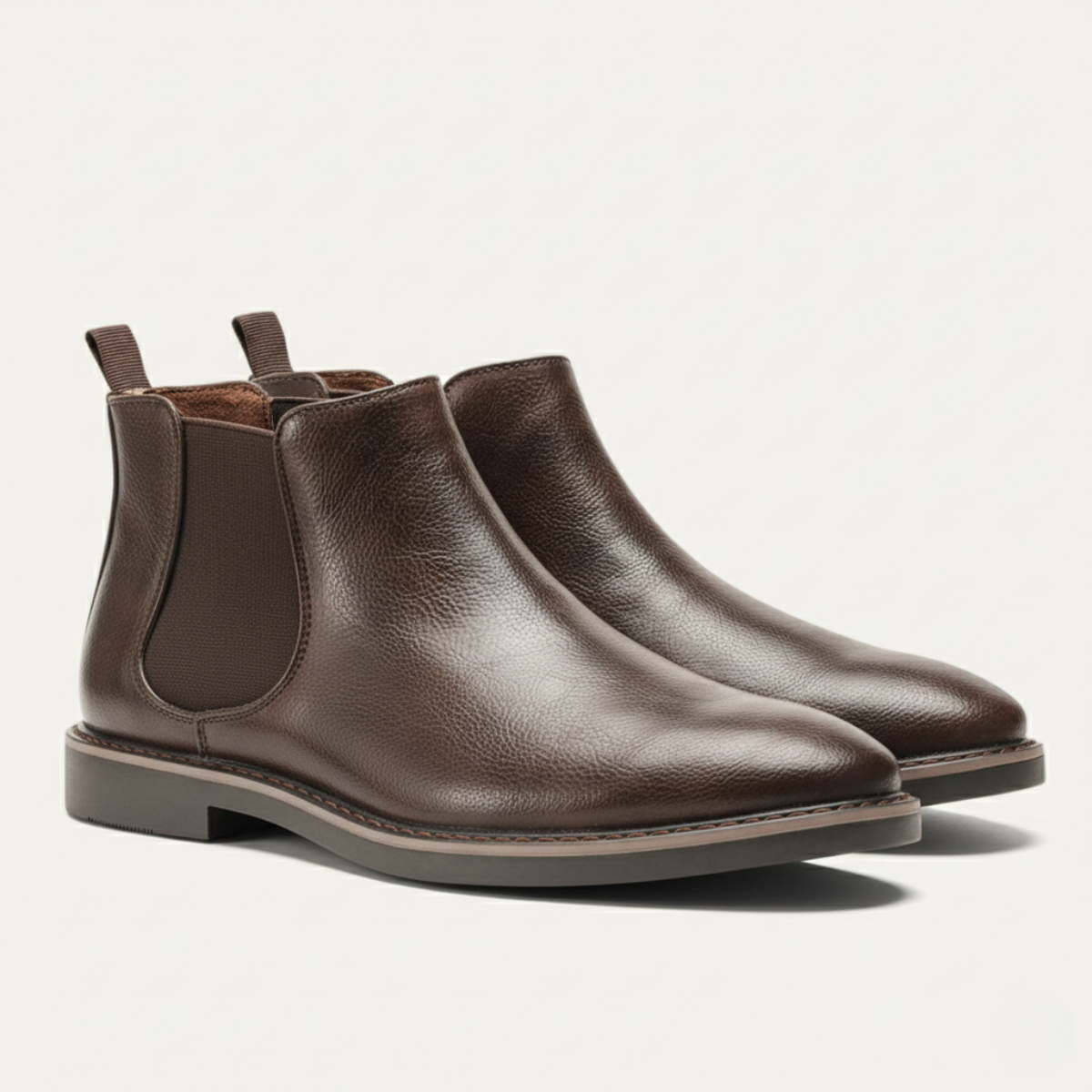 The Highlands - Herrars Hållbara Läder Chelsea Boots