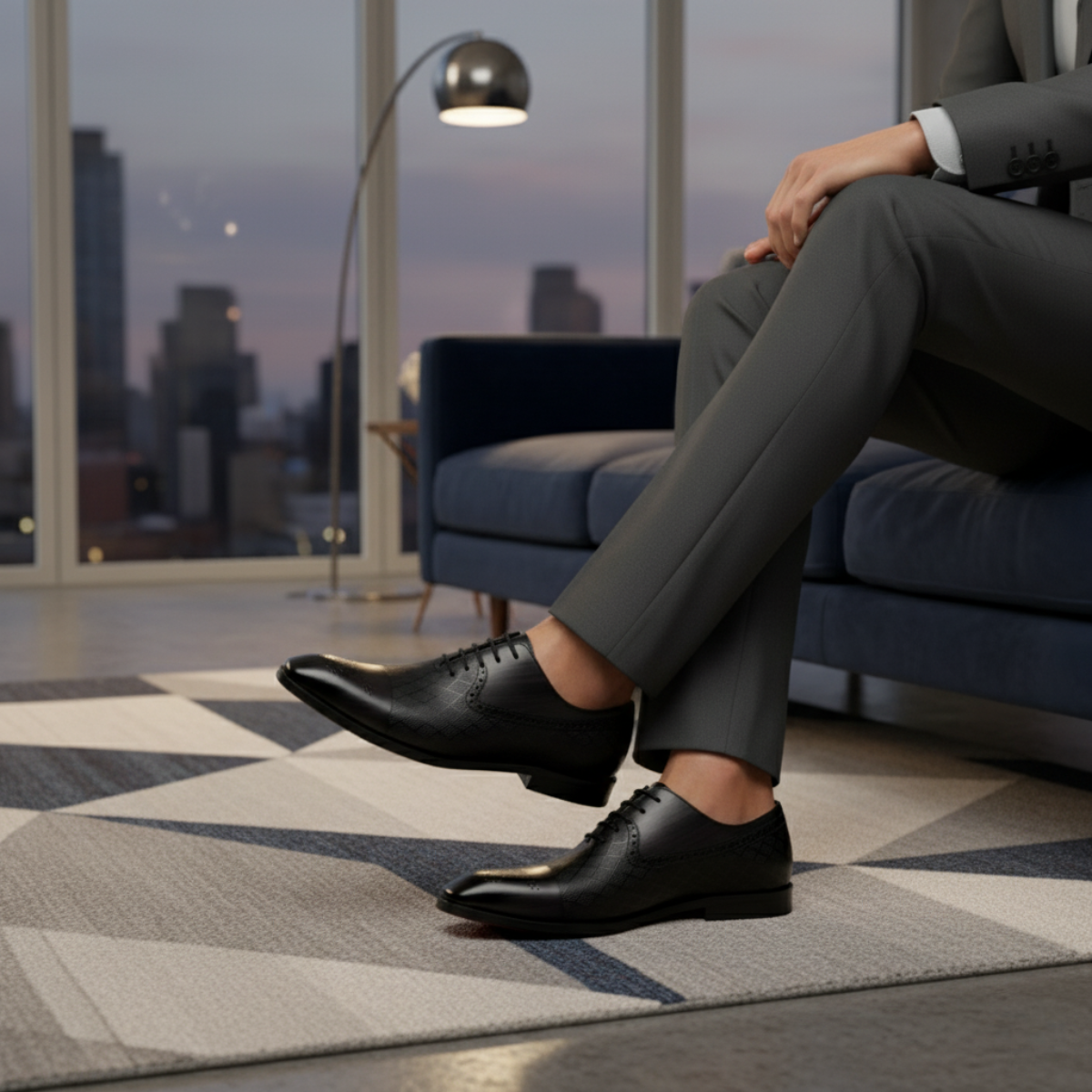 The Bolzano - Herrskor i Läder Snörad Elegant Sko