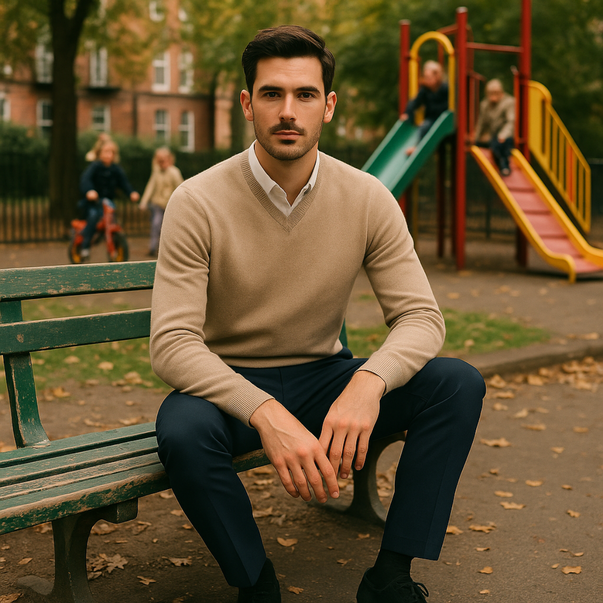 Cashmere-vestern Cleveland för män – Elegans och komfort i säkert förvar