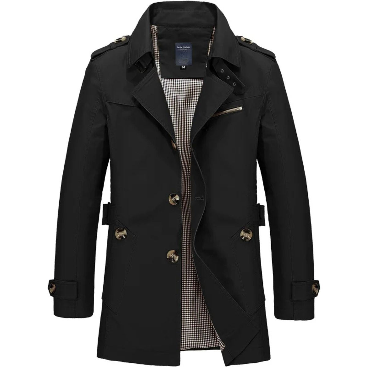 MauroIcardi Herr elegant och stilfull trenchcoat för ett imponerande utseende