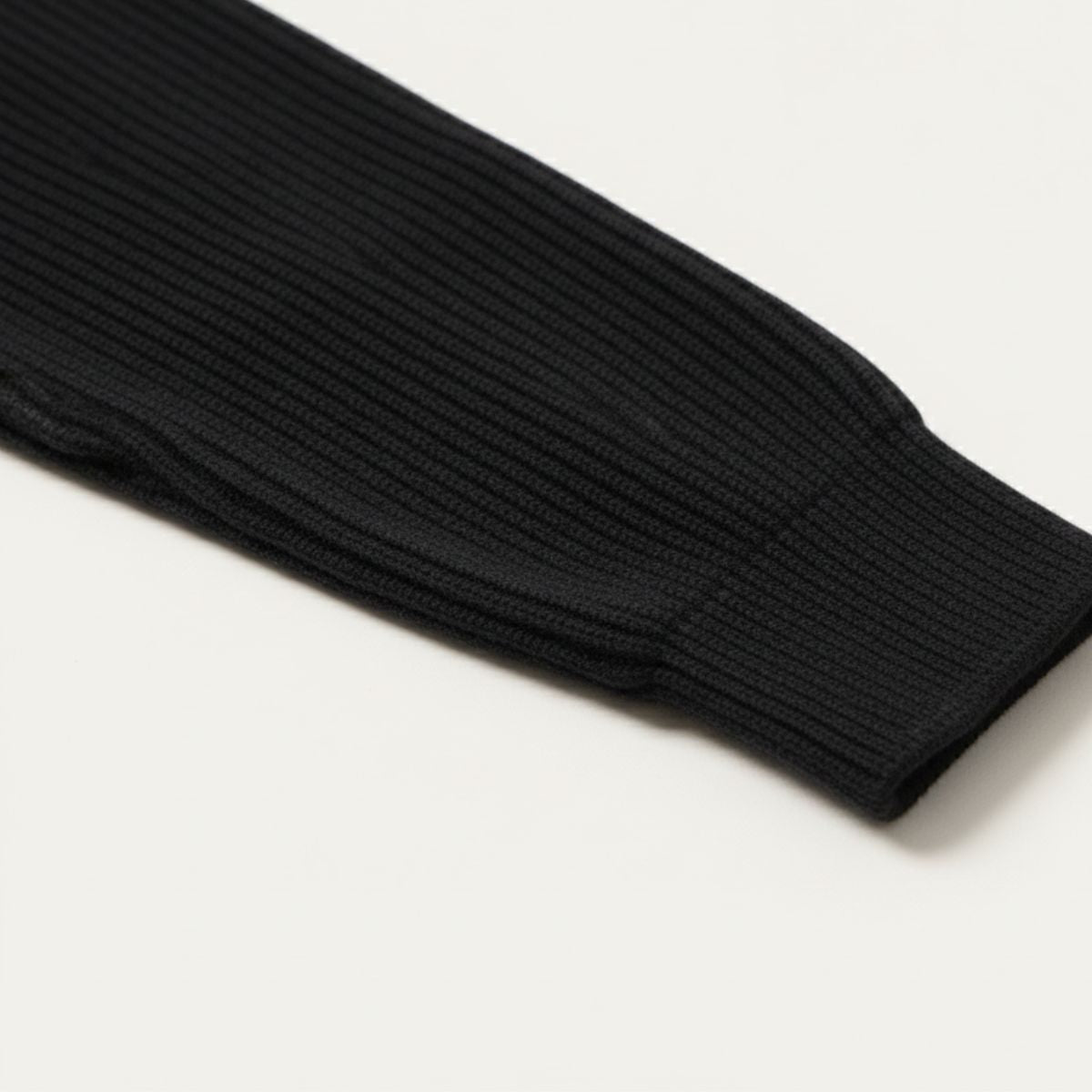 Edinburgh Herrar Mysig Quarter Zip Ribbstickad Casual Tröja