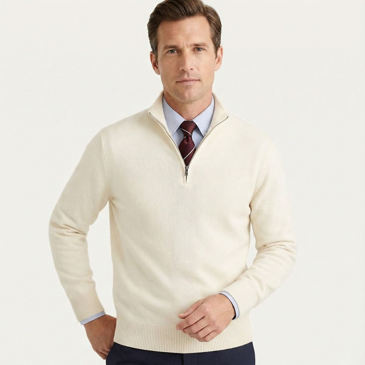 Trendy The Bronx Modern herrar quarterzip pullover – stilfull och bekväm