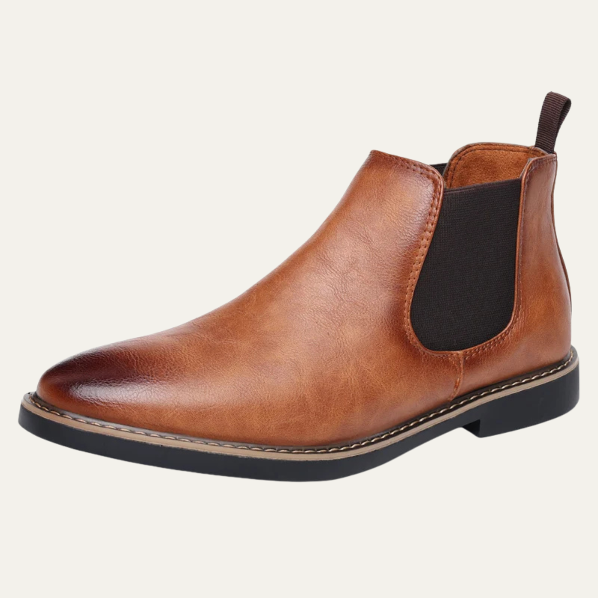 The Bradford - Herr Casual Slip On Ankel Läder Chelsea Stövlar