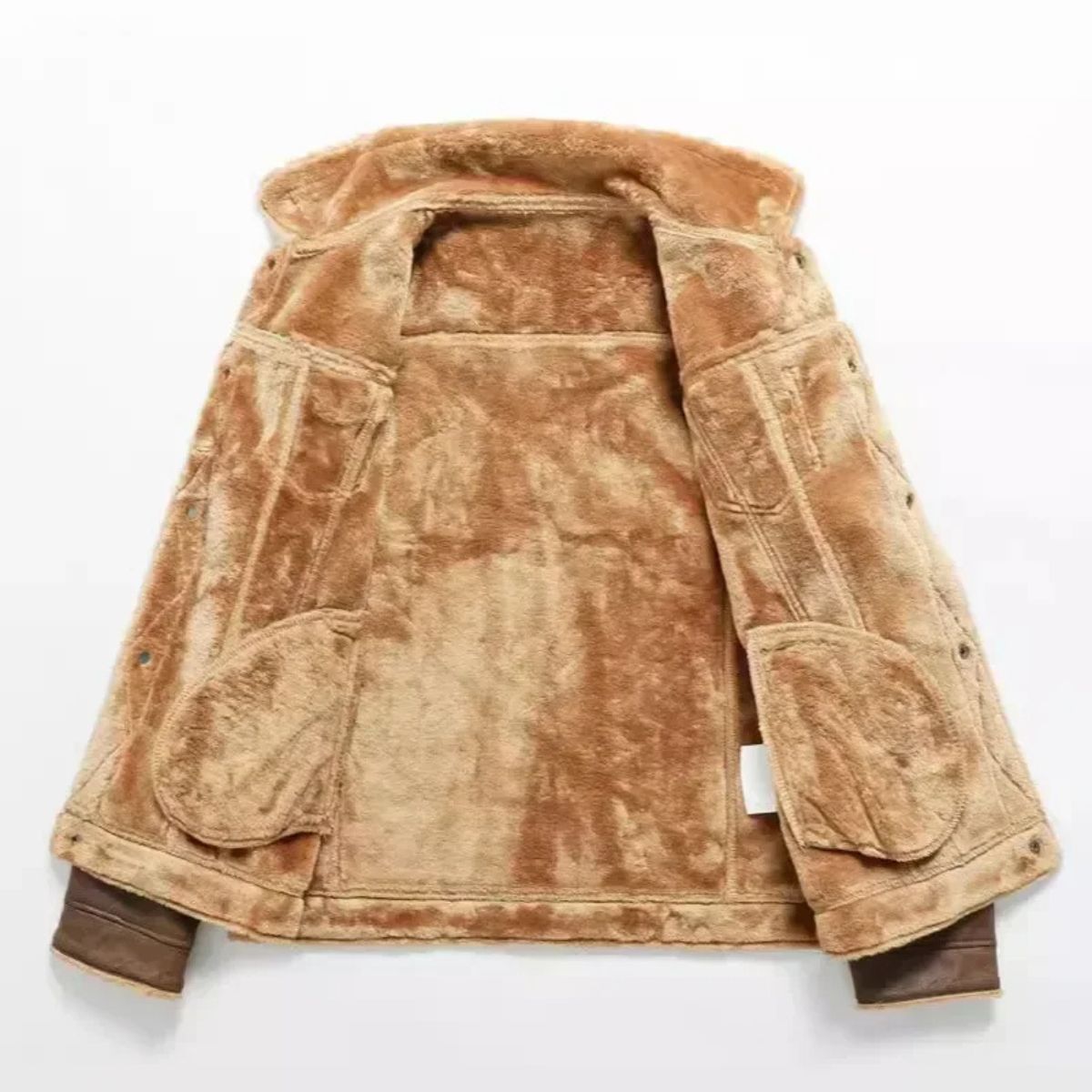 Herrskinnjacka med foder i fleece – stil och komfort i Quebec