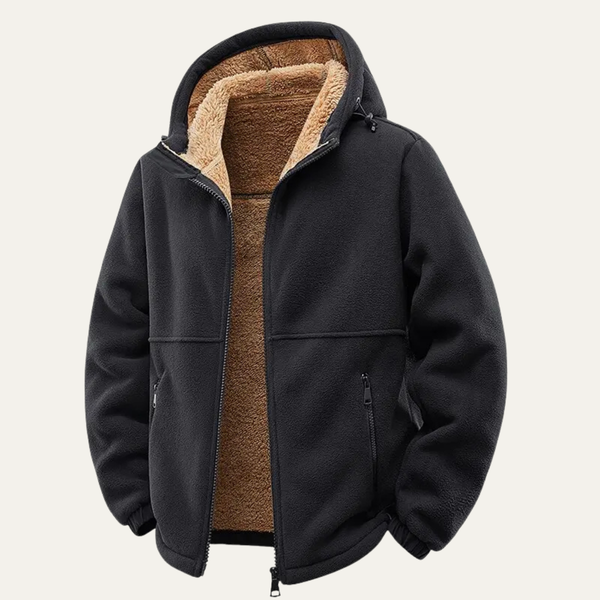 The Harriman - Herr Varm Soft Shell Fleece Zip Up Huva Jacka