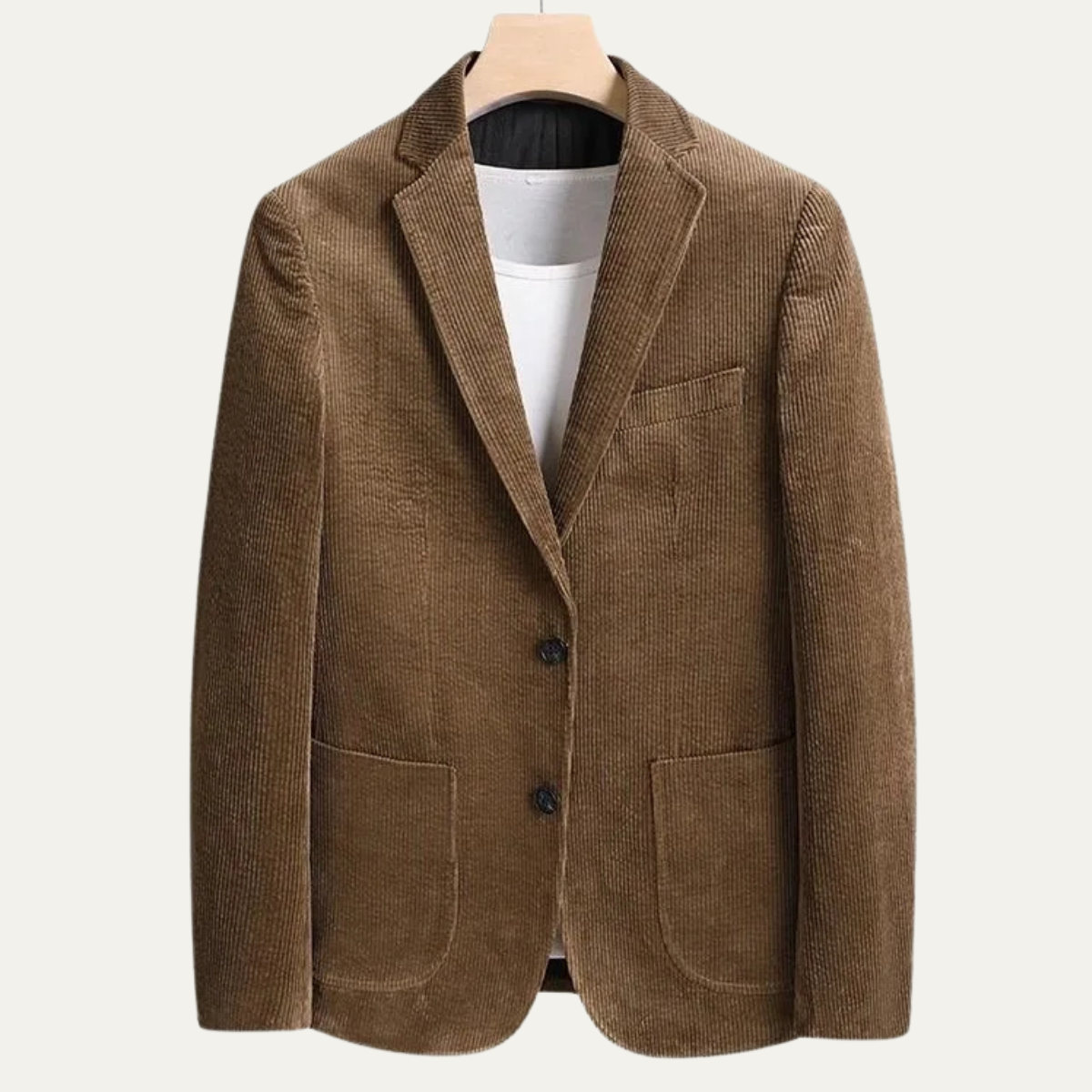 The Lancaster - Herrars Tjocka Flanell Corduroy Affärs Blazer Jacka