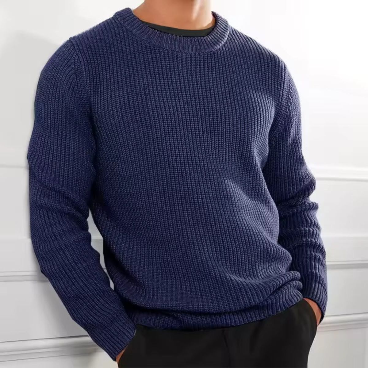 Bekväm merinowool-randig polotröja från Tokyo