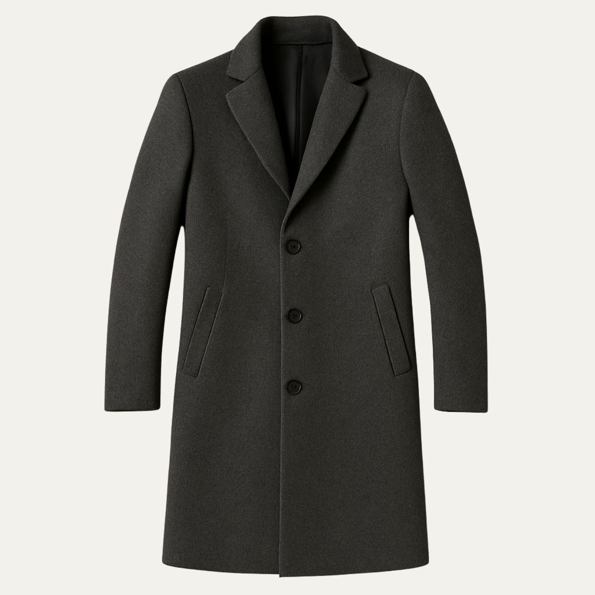 Långärmad herrkappa The Langley för en elegant och varm stil