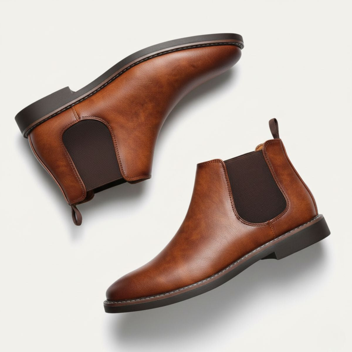 The Highlands - Herrars Hållbara Läder Chelsea Boots