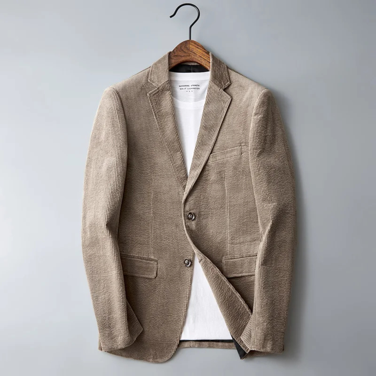 The Ellwood - Herr Casual Slim Fit Corduroy Blazer Kostymjacka