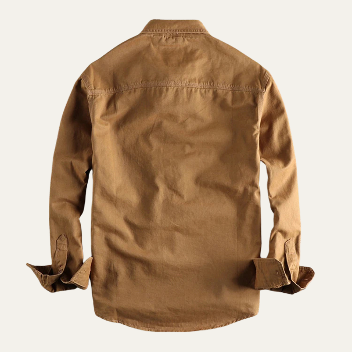 The Ashford - Herr Cargo Bomull Arbetskläder Knapp-up Skjorta med Fickor